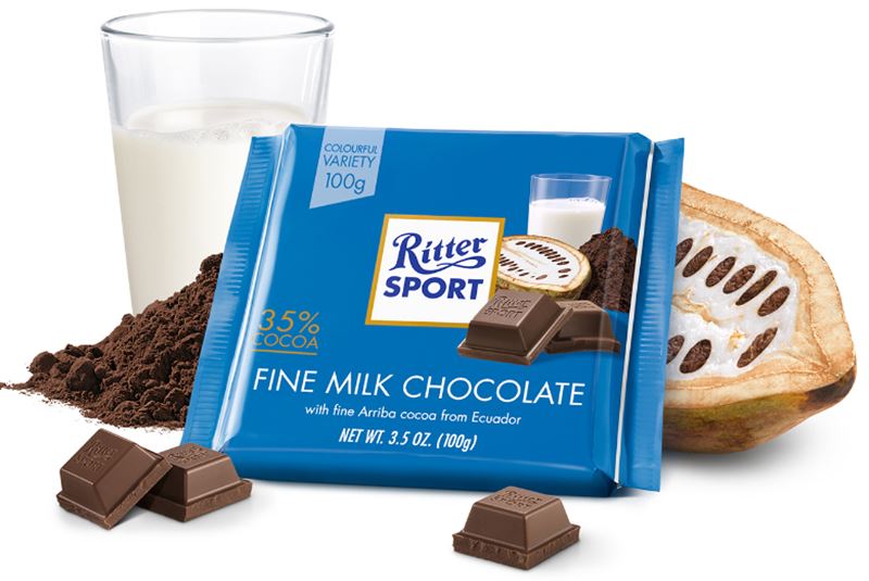 Ritter Sport Fine Milk Chocolate (100g)