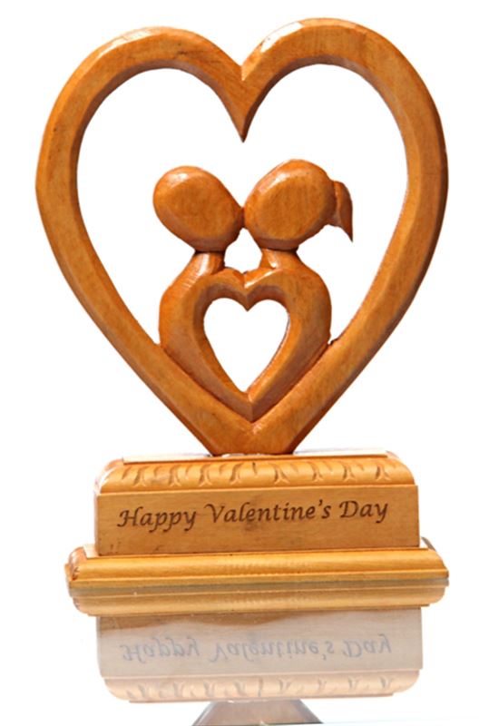 Happy Valentine's Day Wooden Decoration Piece 1
