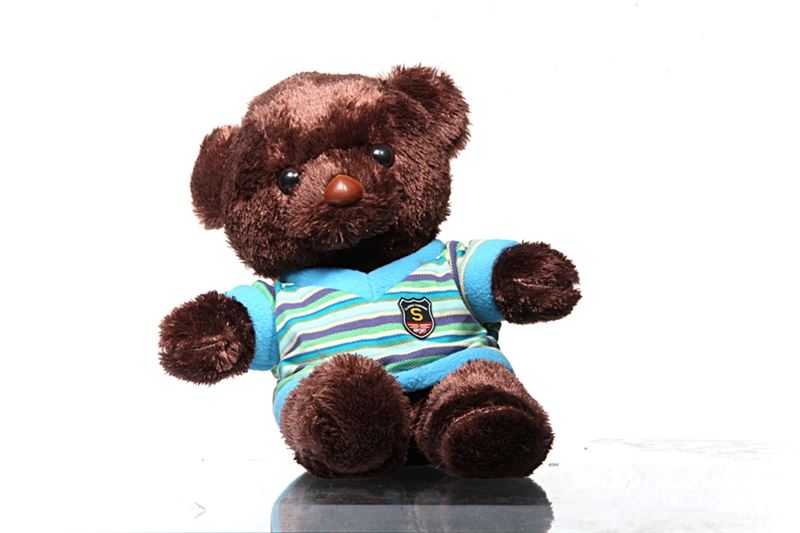 small dark brown teddy bear
