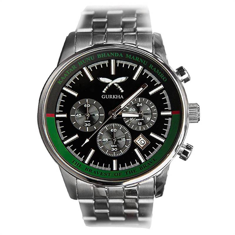 Gurkha Cross Khukuri Chronograph Sekonda Men's Steel Watch