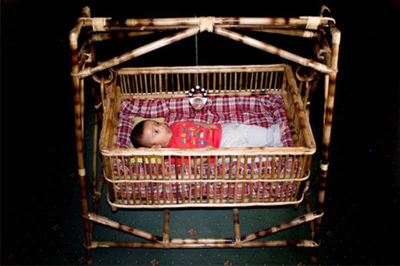 Bamboo Baby Cradle