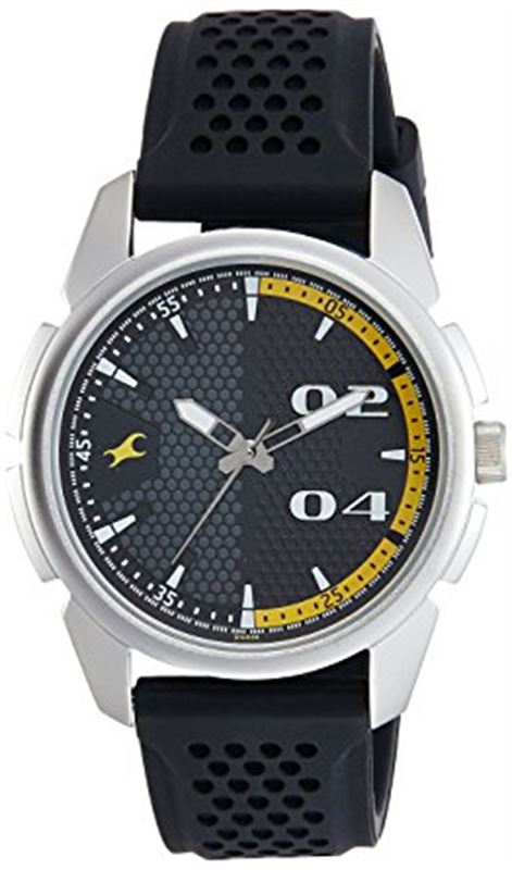 Fastrack Loopholes Analog Black Dial Men's Watch-3124SP02