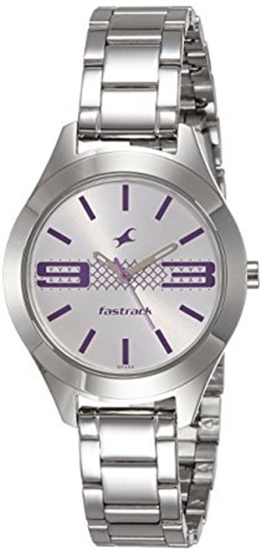 Fastrack Analog Silver Dial Women's Watch-6153SM01