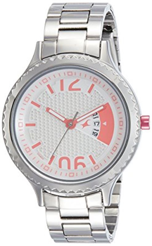Fastrack Loopholes Analog Silver Dial Women's Watch-6168SM02