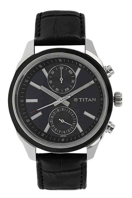 Titan Blue Dial Multifunction Watch for Men - 1733KL01