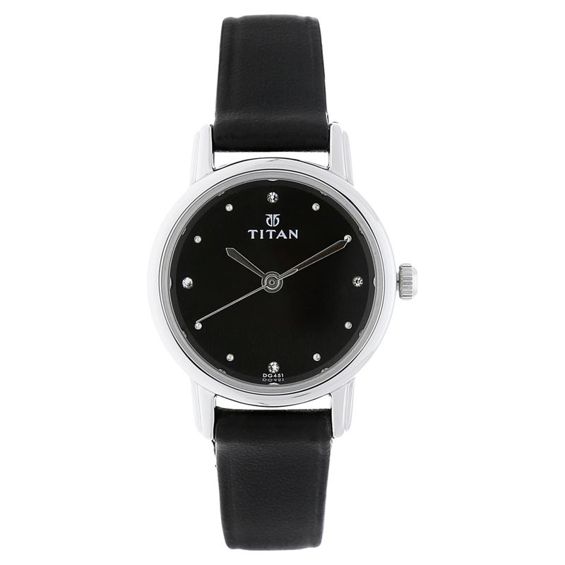 Titan Karishma Black Dial Analog Watch for Women - 2572SL01