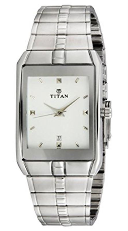 Titan Analog White Dial Men's Watch - 9151SM01
