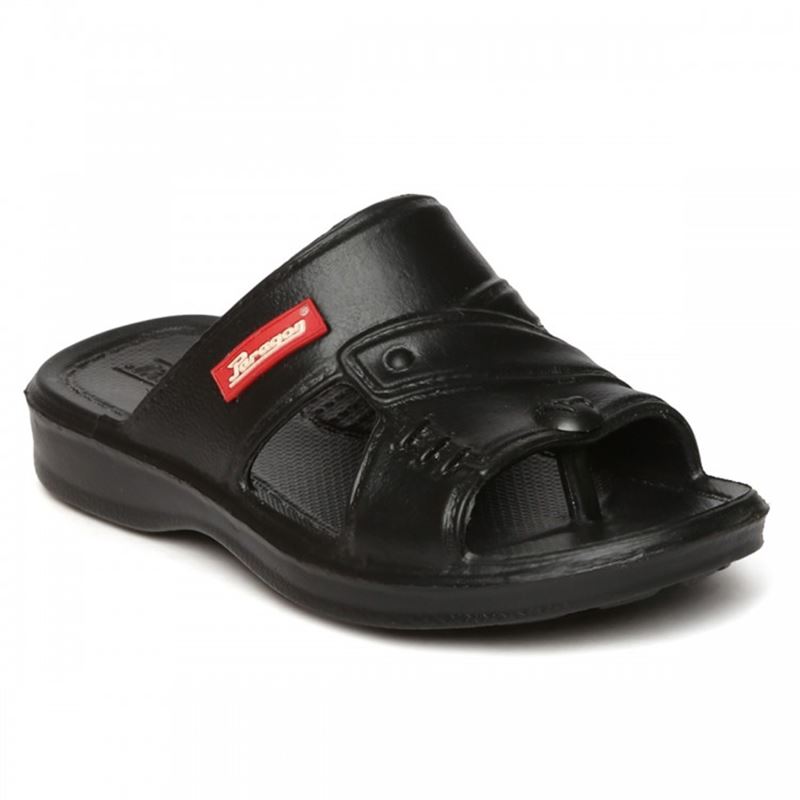 Paragon Kids Black Ethnic Slippers P-Toes 1190