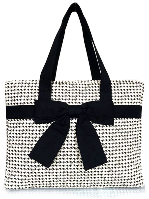 Black & White Cotton Bag with Black Bow - NC-99M 2006