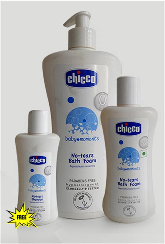 Chicco No Tears Bath Foam Package (800 ml) - 100 ml Free