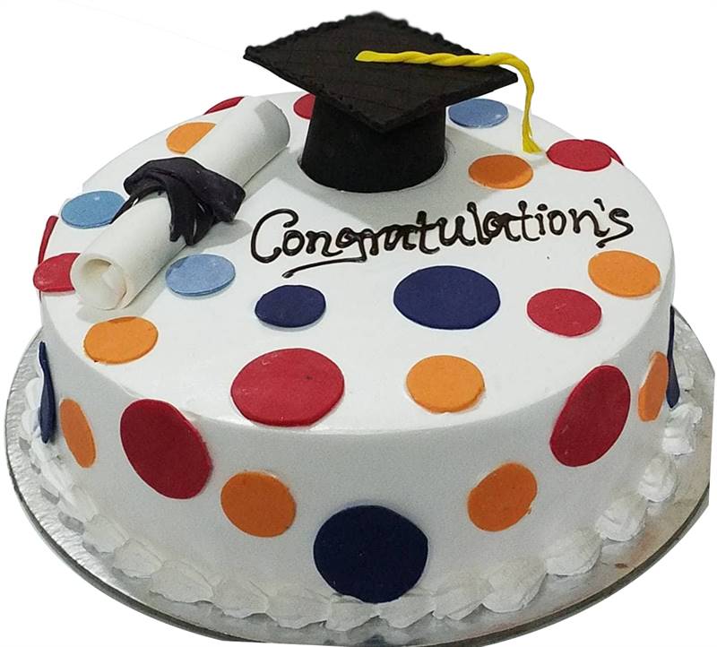 Congratulations Cake (1 Kg) for Graduation from Chefs Bakery
