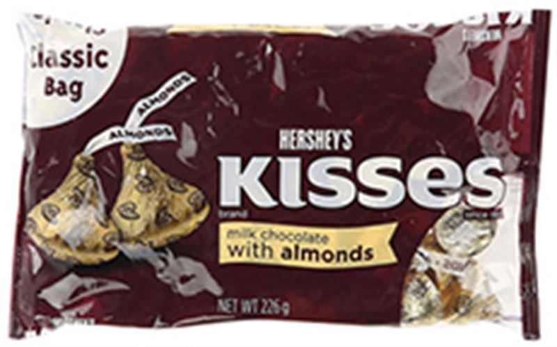Hershey's Kisses Milk Chocolate with Almonds (226g)