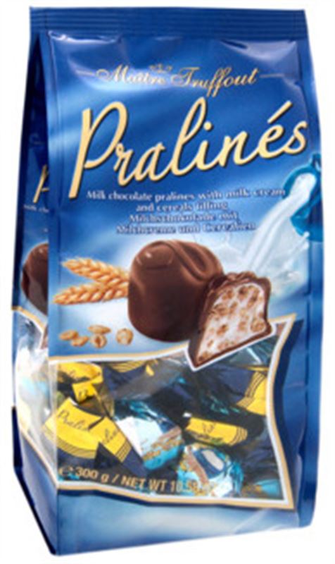 Pralines - Milk Chocolate Pralines with Milk Cream and Cereals Fillings (300g)