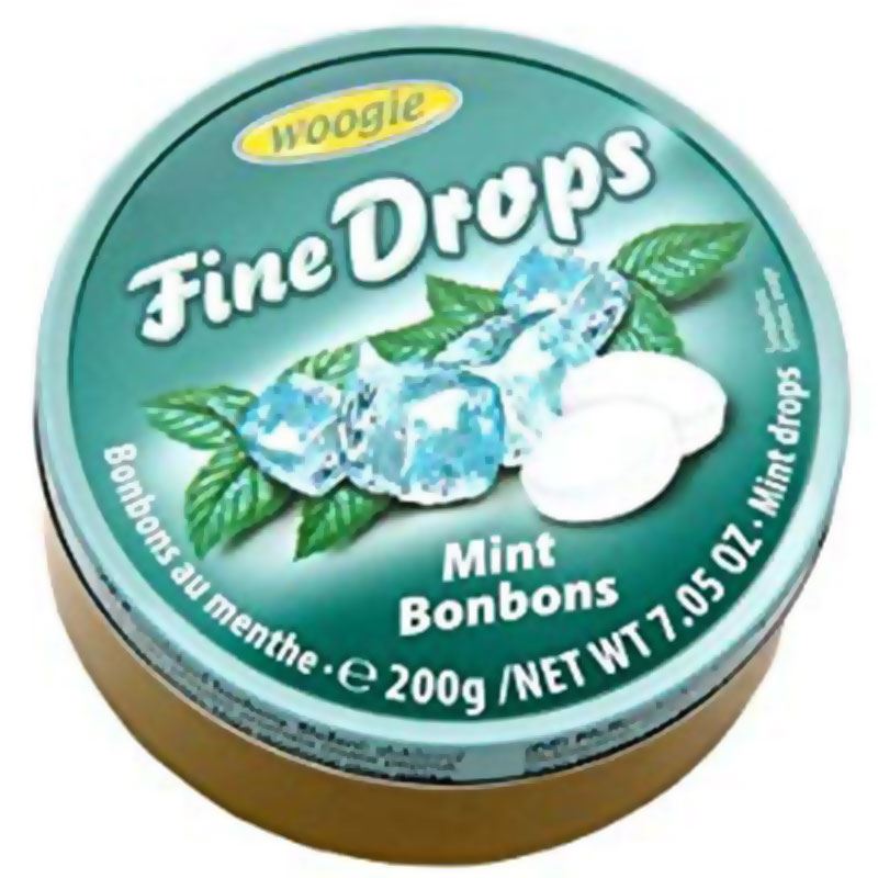 Woogie Fine Drops Mint Bonbons (200g)