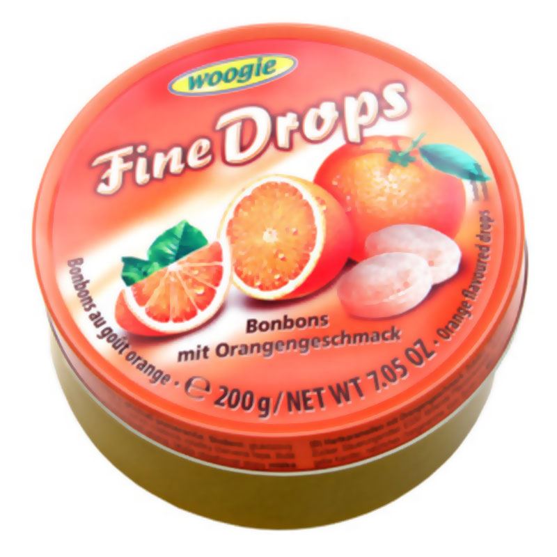 Woogie Fine Drops Bonbons Mit Orangengeschmack (200g)