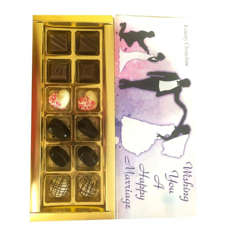 Happy Wedding Hand-Crafted Luxury Chocolate Box by Shokolade