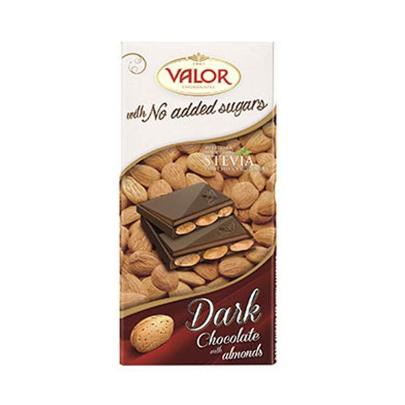 Valor Sugarfree Dark Chocolate with Almonds (150g)