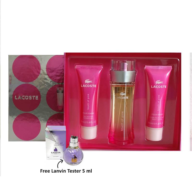 Lacoste Touch of Pink Gift Set-1 Lanvin Tester 5ml) - Send Gifts and Money to Online www.muncha.com