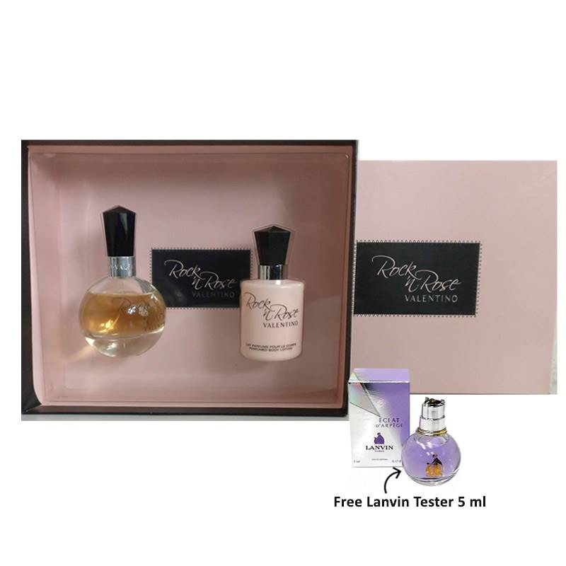 Rock and Rose Valentino Gift Set (Free Lanvin Tester 5ml)