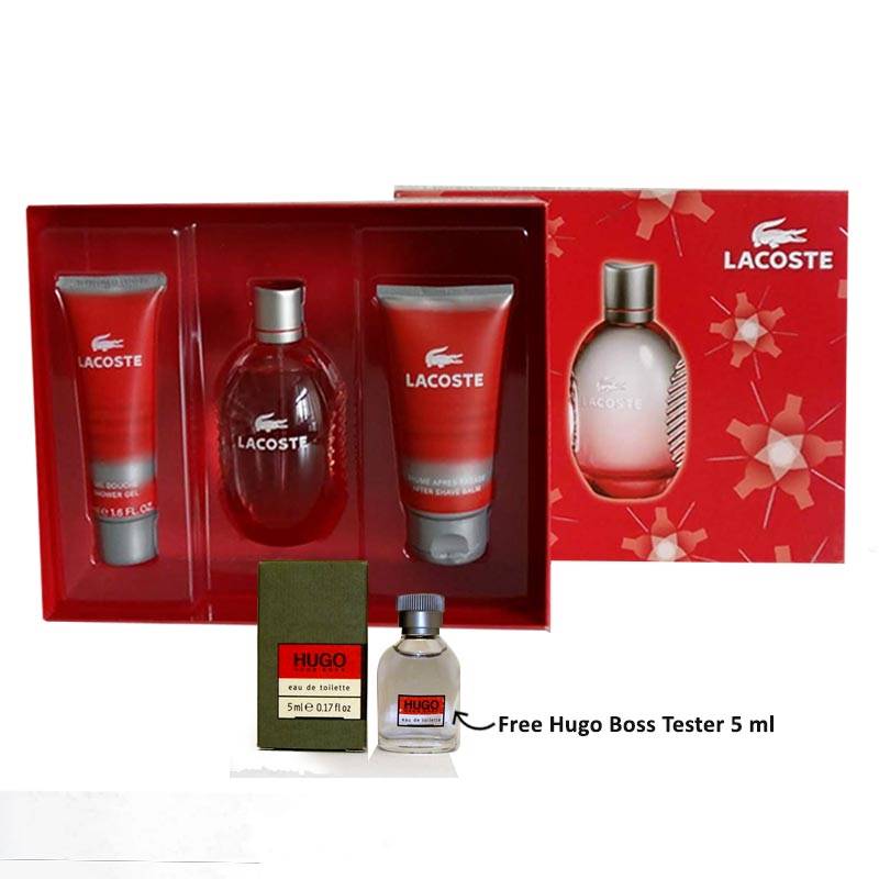 Lacoste Gift Set for Men- 2 (Free Hugo Boss Tester 5ml)