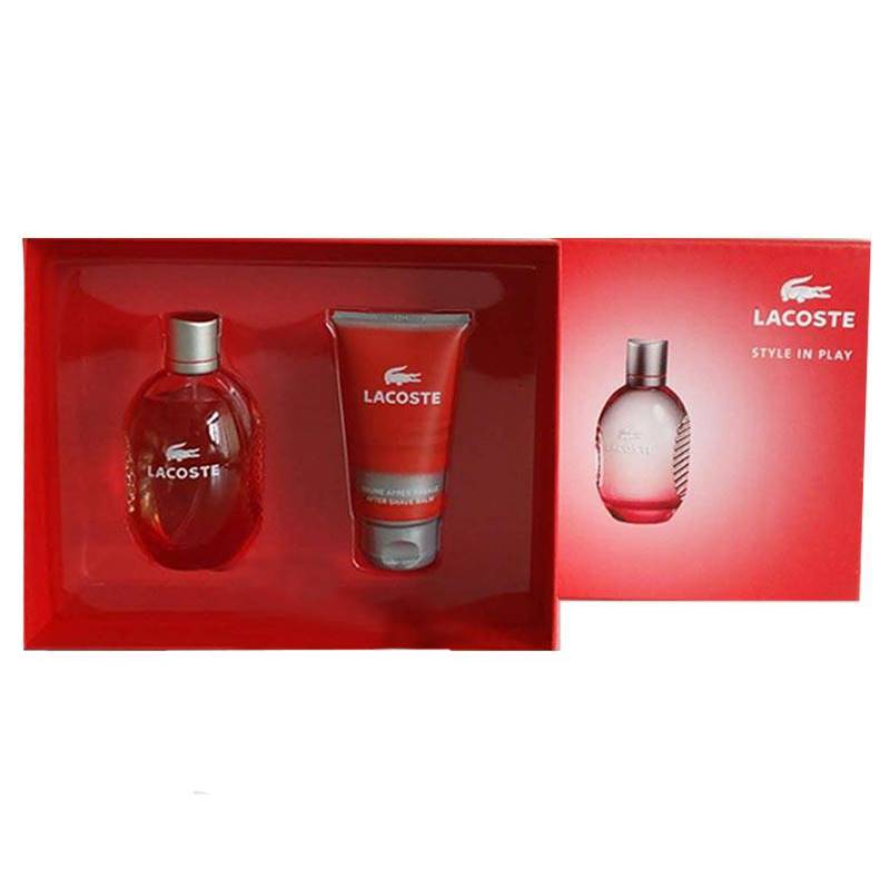 lacoste red gift set