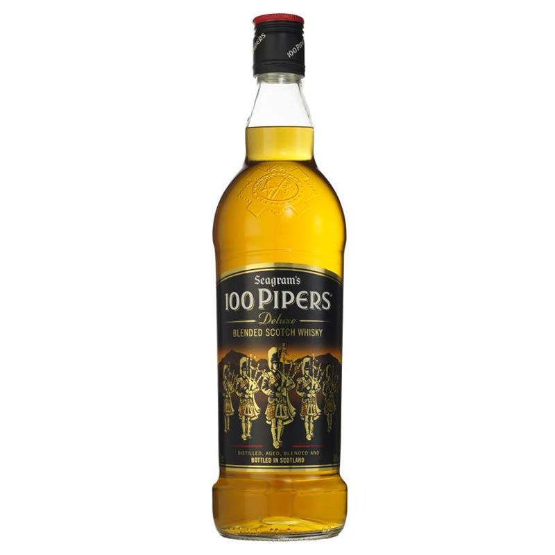 Seagrams 100 Pipers Deluxe Blended Scotch Whisky 1L Send Father s 