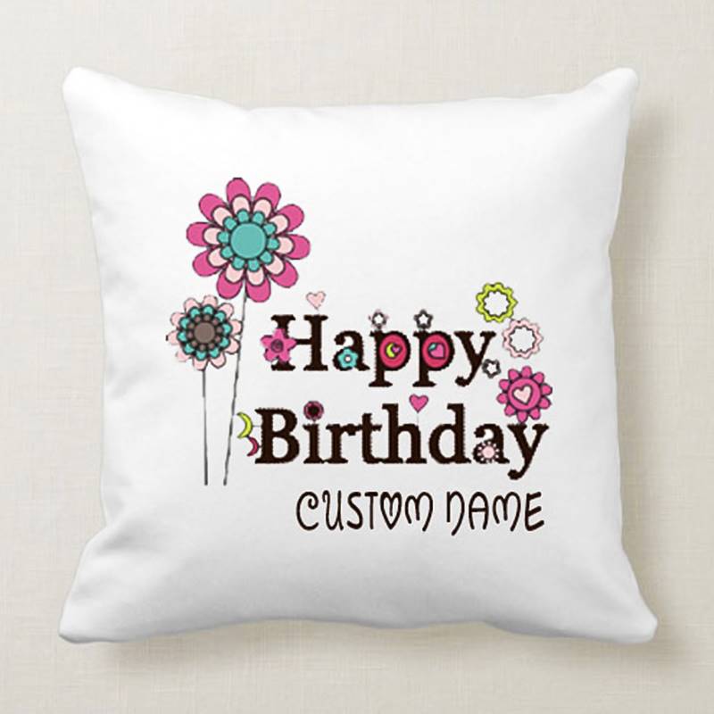 Happy birthday cushion cheap