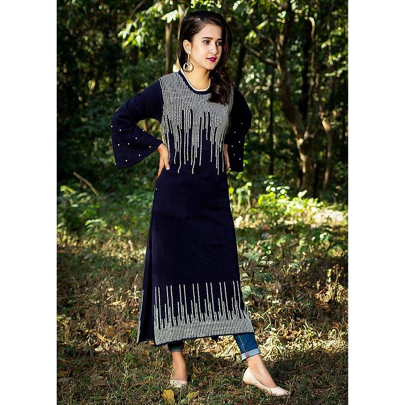 W woollen kurti cheap