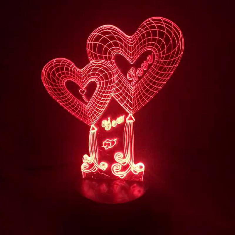 Twin Hearts 3D Light