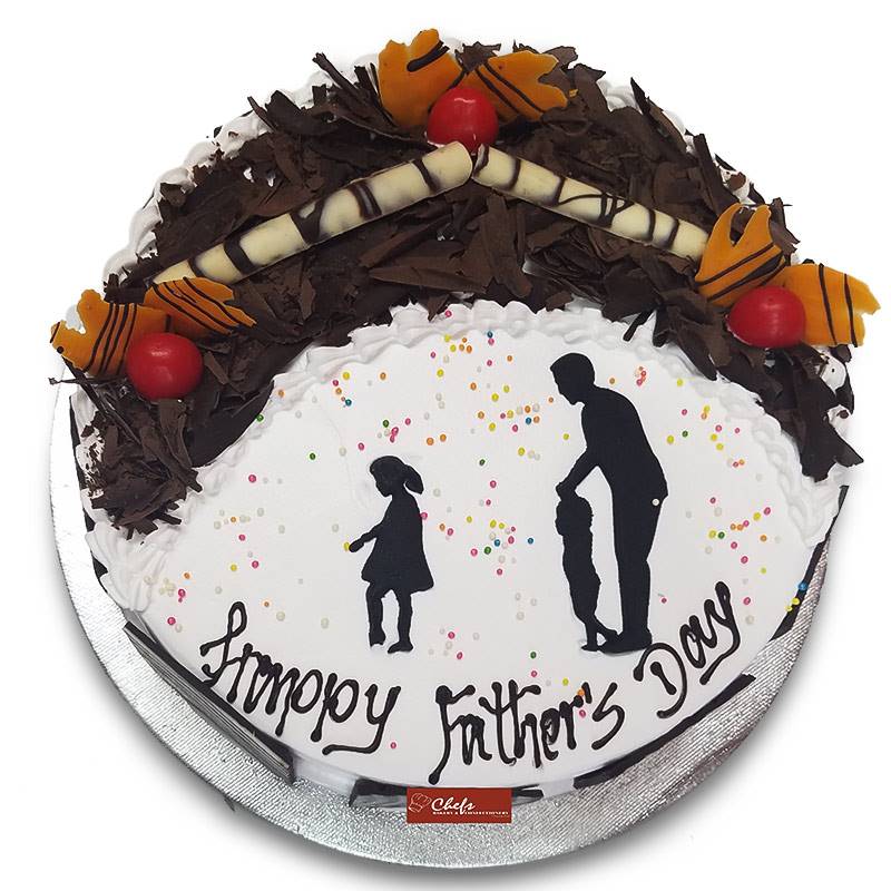 Father�s Day Special Black Forest Cake (1 Kg) from Chefs