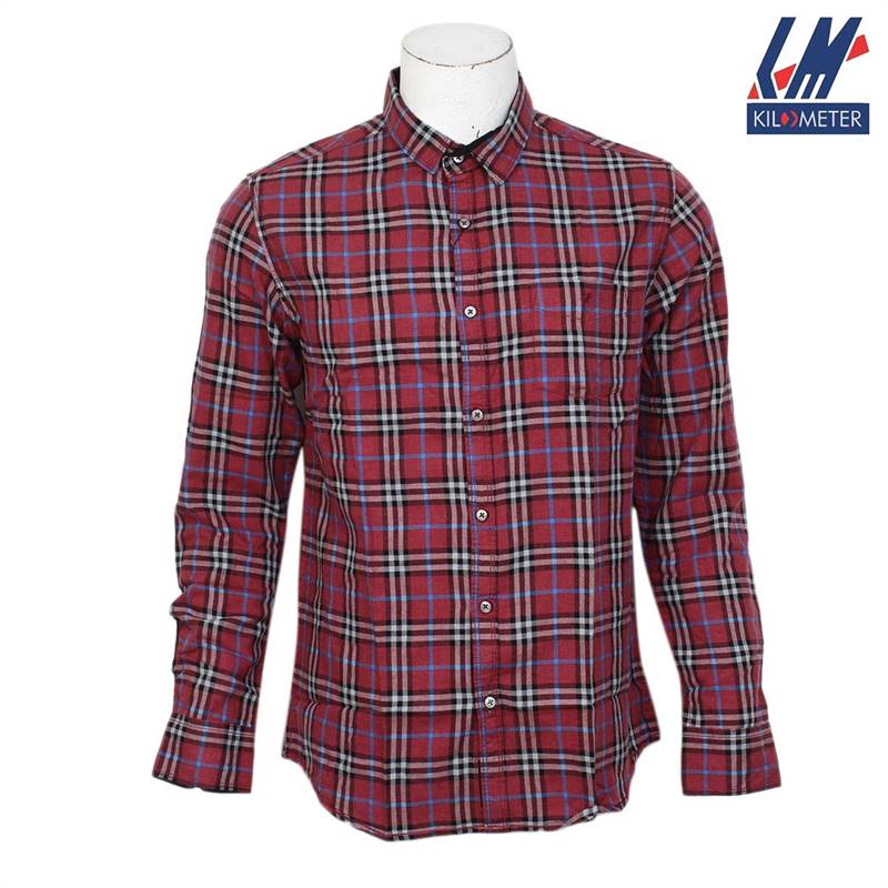 Kilometer Casual Full Shirt (KMQL023) - Red - Send Gifts and Money to ...