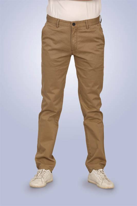 Kilometer Cotton Chinnos Pant KM17025 Khaki