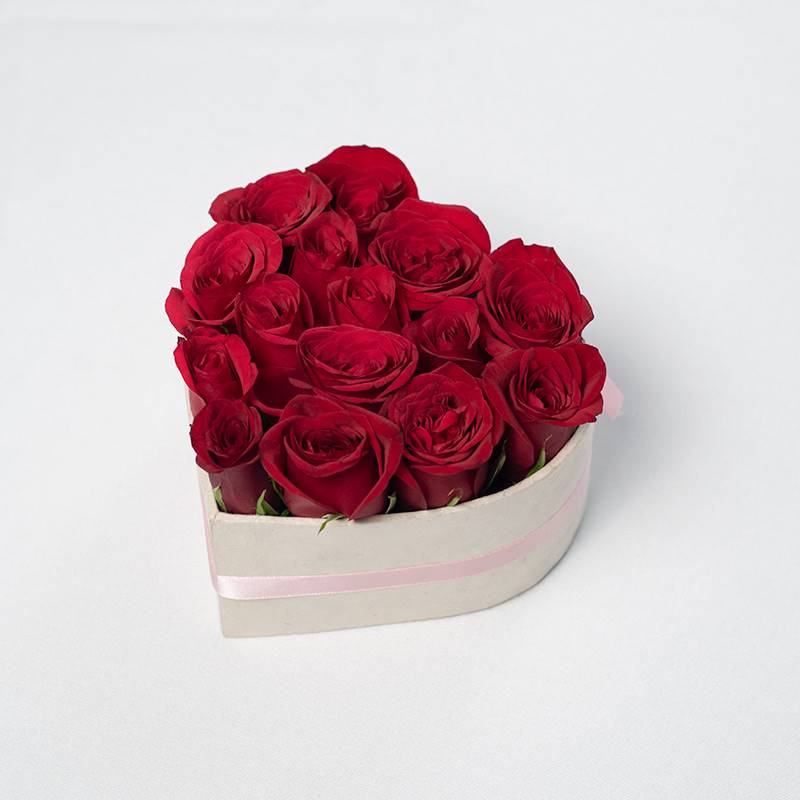 Deep Red Heart Roses Deep Red Roses in a Heart Oasis - Send Gifts and Money to Nepal Online ...