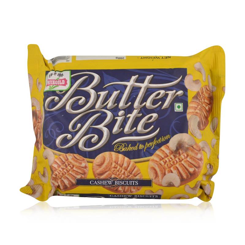 Priyagold Butter Bite Cashew Biscuits (200 g) Send Mother's Day Gifts