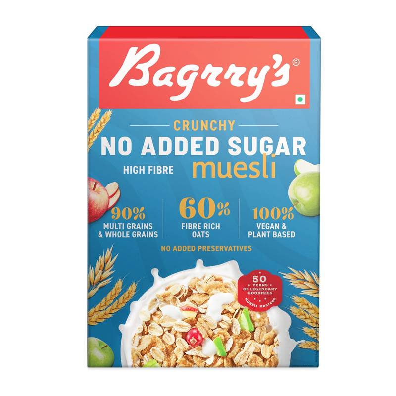 Bagrry's No Added Sugar Crunchy Muesli (500 g) Send Mother's Day