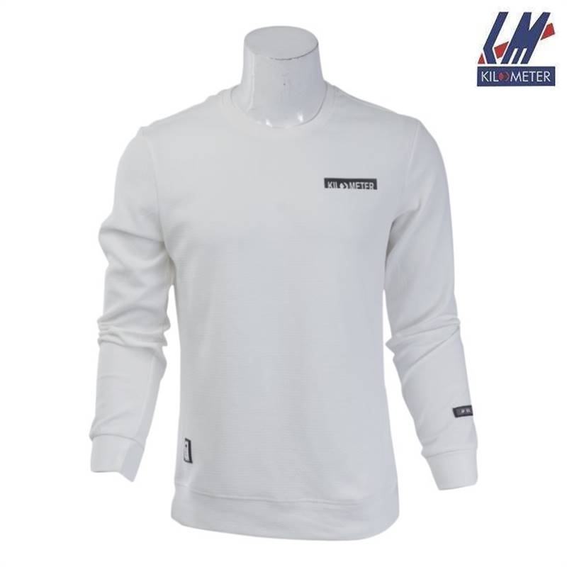 KILOMETER Sweat Shirt FOR Men KM OS101 White