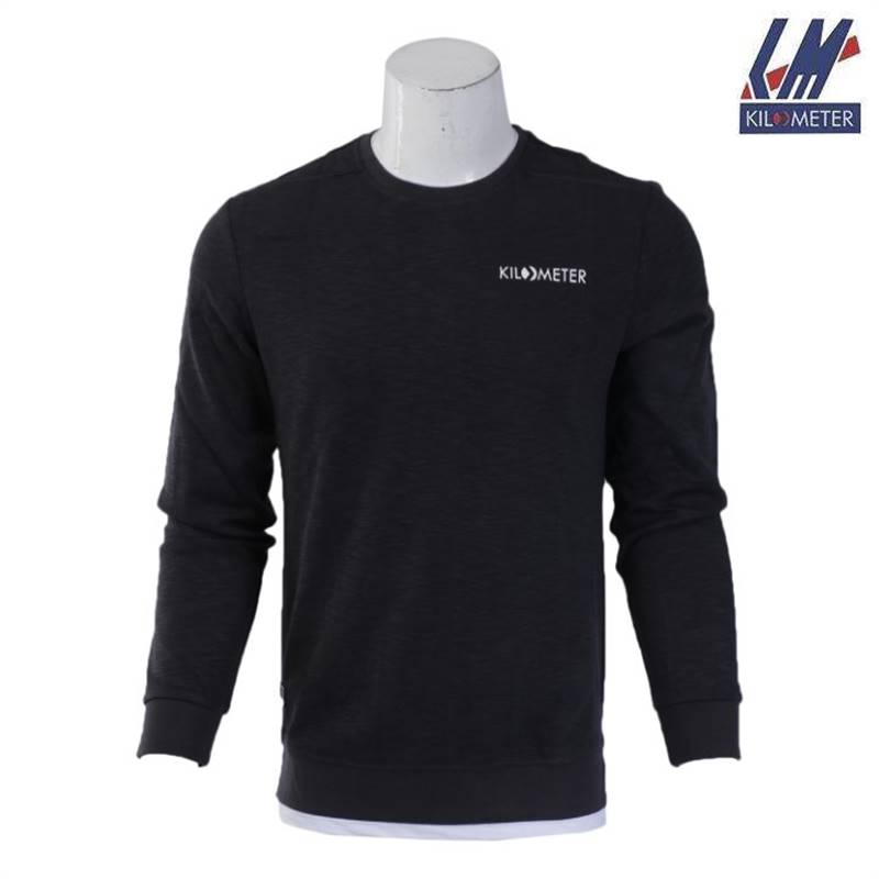 KILOMETER Sweat Shirt FOR Men KM OS103 Grey