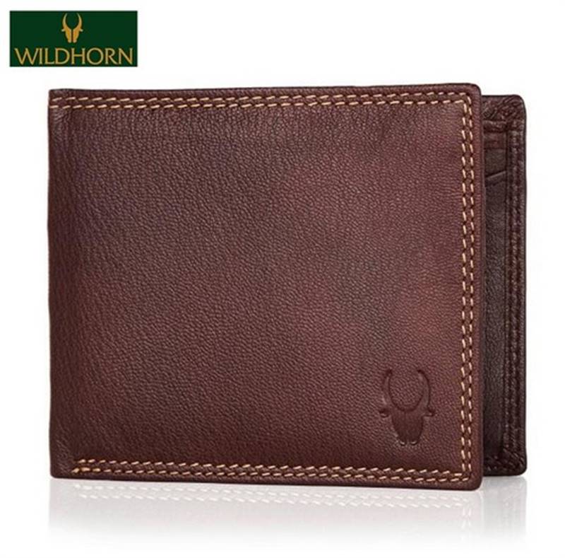 WildHorn Nepal RFID Protected Genuine Leather Men's Wallet (WR8) Send