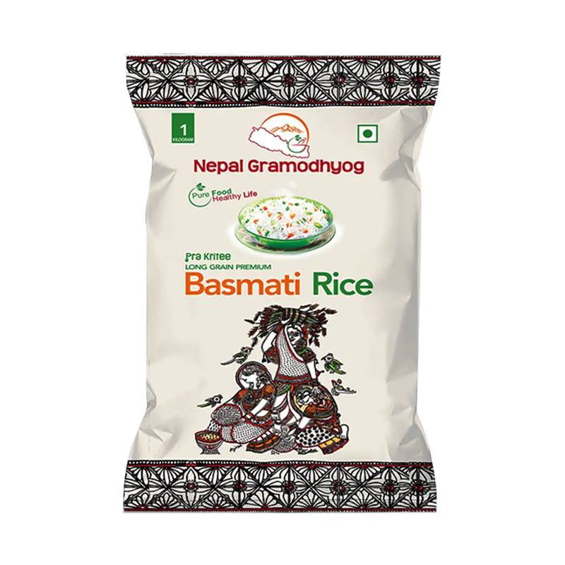 Prakritee Long Grain Basmati Rice (1 kg) - Send Gifts for Bhai Tika (06 ...