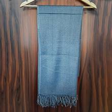 Azure Blue Gradient Diamond Weave Pashmina Shawl