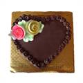 Heart Shape Chocolate Cake (1 Kg) from Paudel Bakery (CKHTD002)