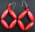 Unique Red Earring