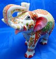 Elephant made of  marble with Meenakari special Painting