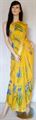 Yellow Floral Printed Chiffon Saree (15) (MIS0027)