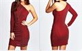 Metalic Ruched Detail Bodycon Dress (M54)