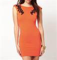 SALE 70% ASOS Orange Bodycon Dress(CRV028)