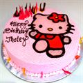 Hello Kitty Strawberry Forest Cake From Chefs Bakery (1 KG)
