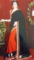 Black red georjet saree with all time favorite looks.(n24)
