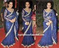 Celebritiy saree in net for youngsters.(n69)