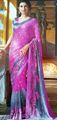 Lovely Chiffon saree with very new color and embroideries.(n122)